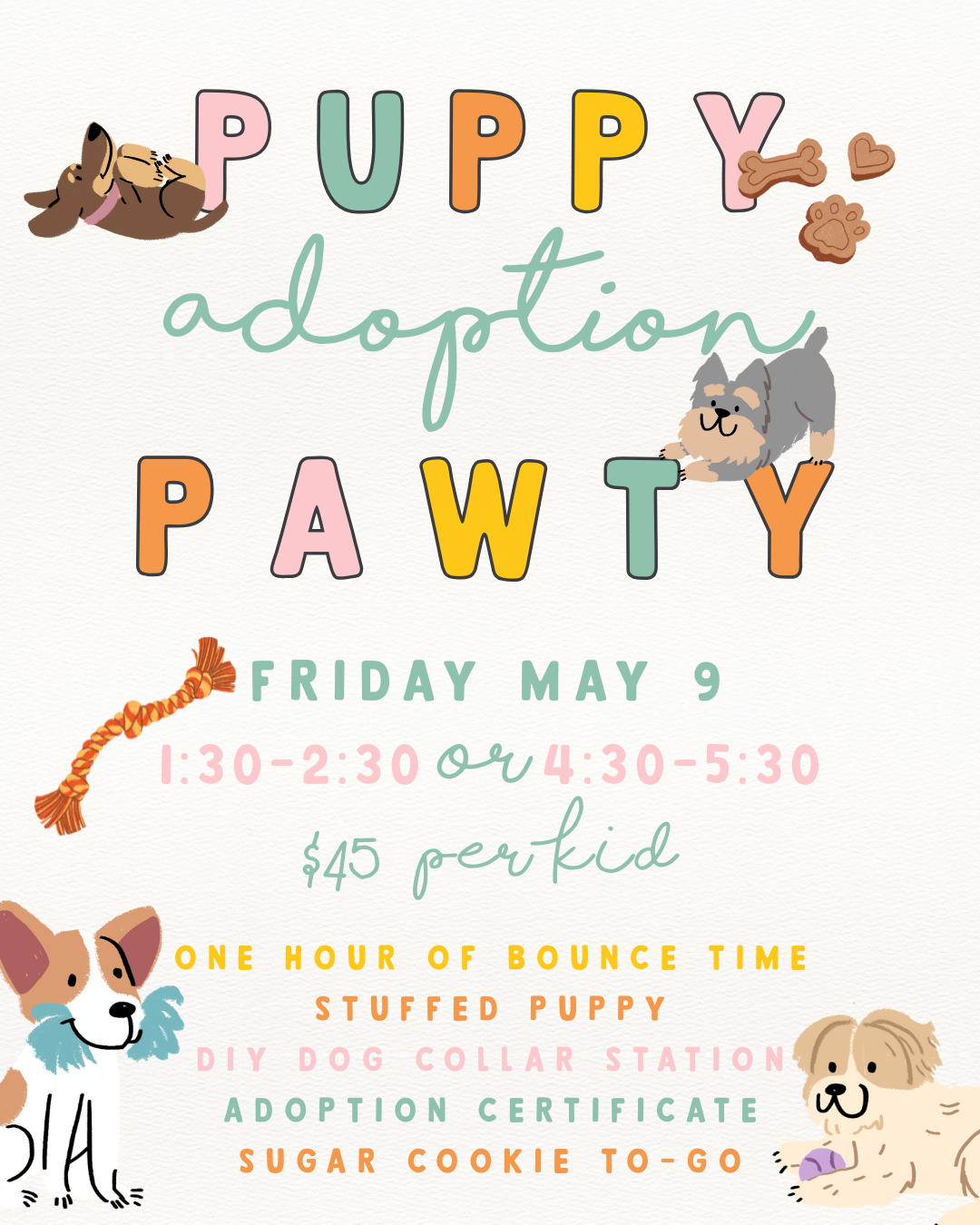 PUPPY ADOPTION PAWTY