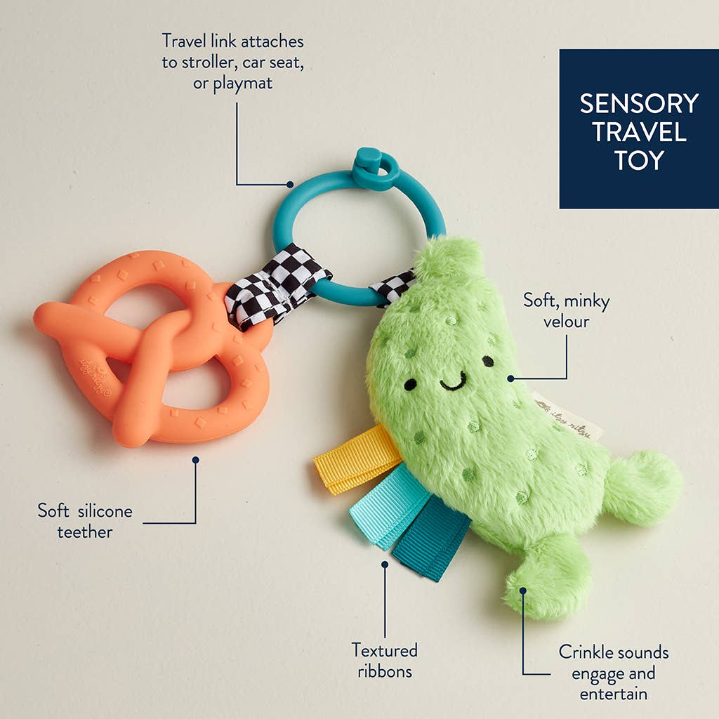 Itzy Pal™ Plush + Teether: Pickle