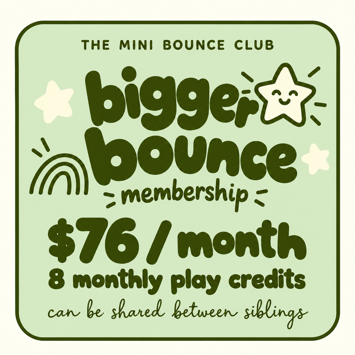 BIGGER BOUNCE MEMBERSHIP