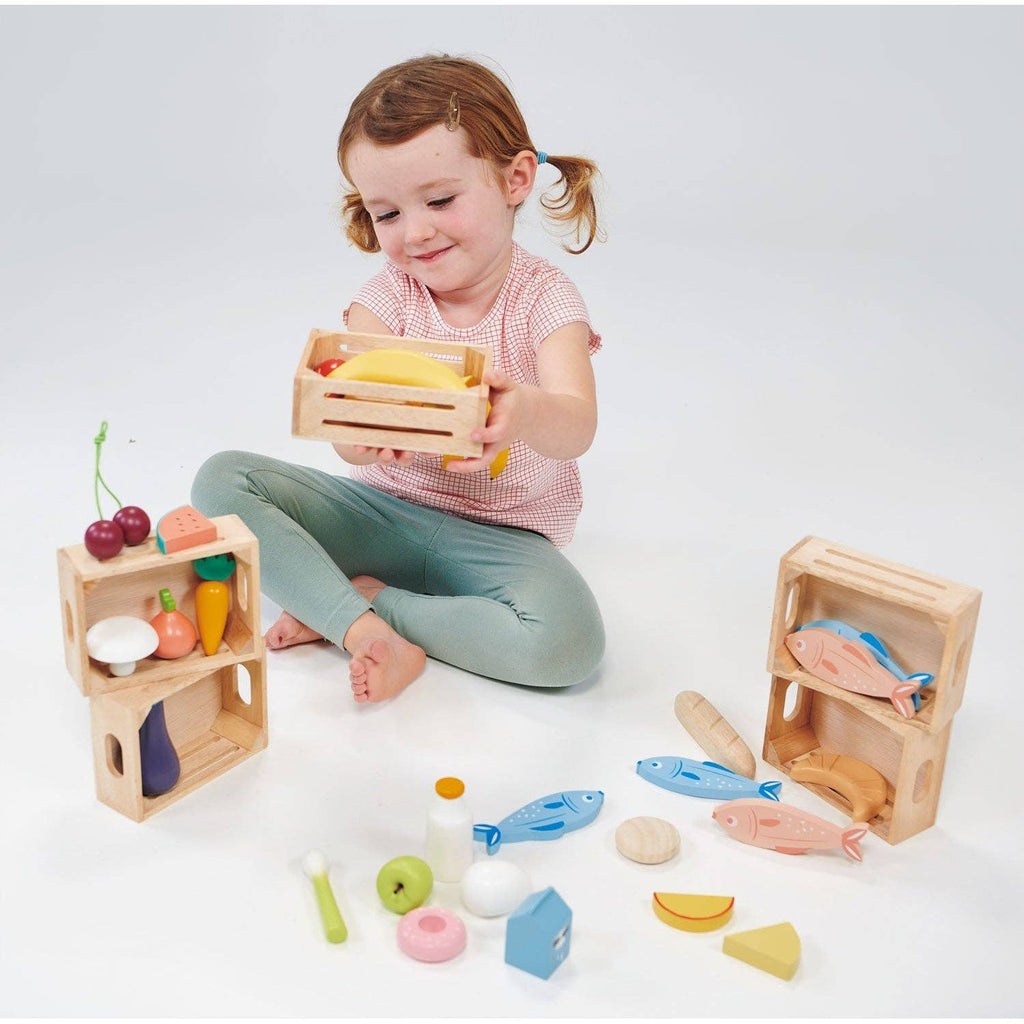 Wooden Veggie Market Crate