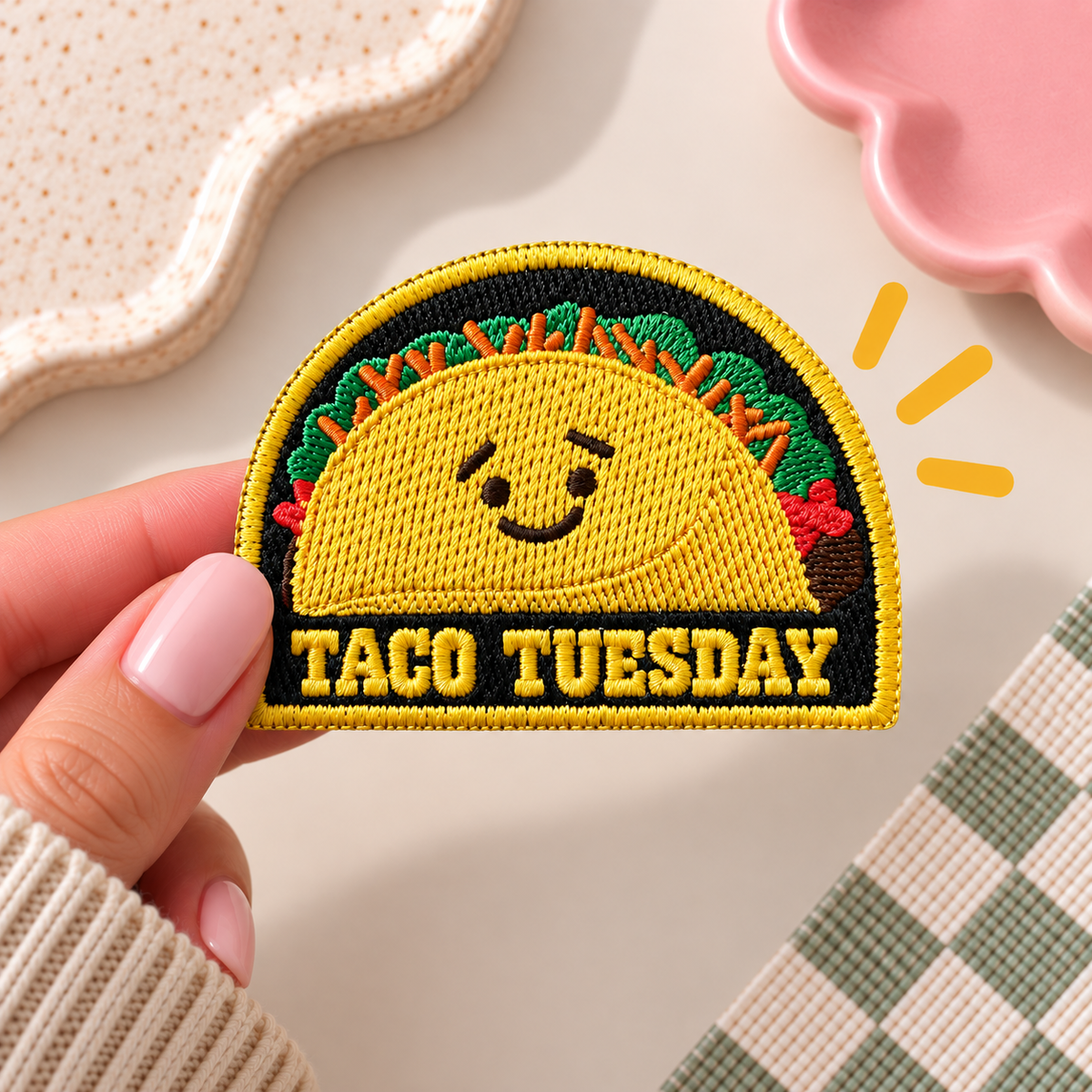 Embroidery Badge - Taco Tuesday