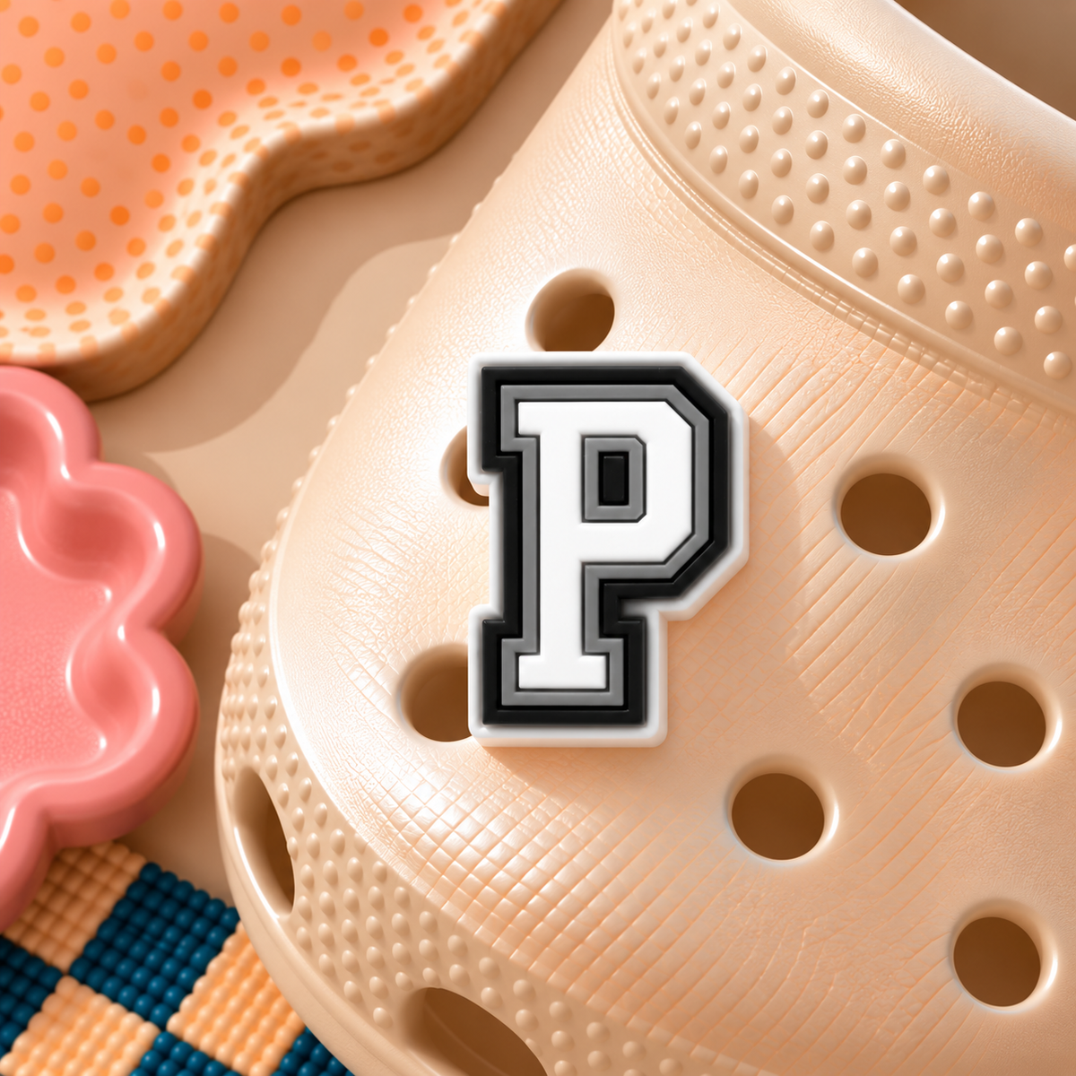 CROC Charm - Varsity Letter P