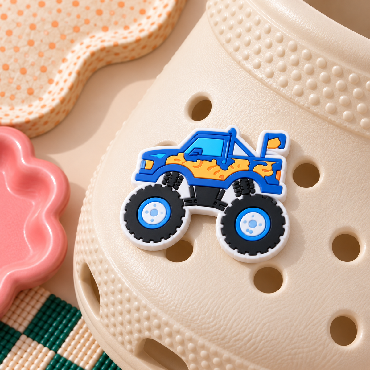 CROC Charm - Blue Monster Truck