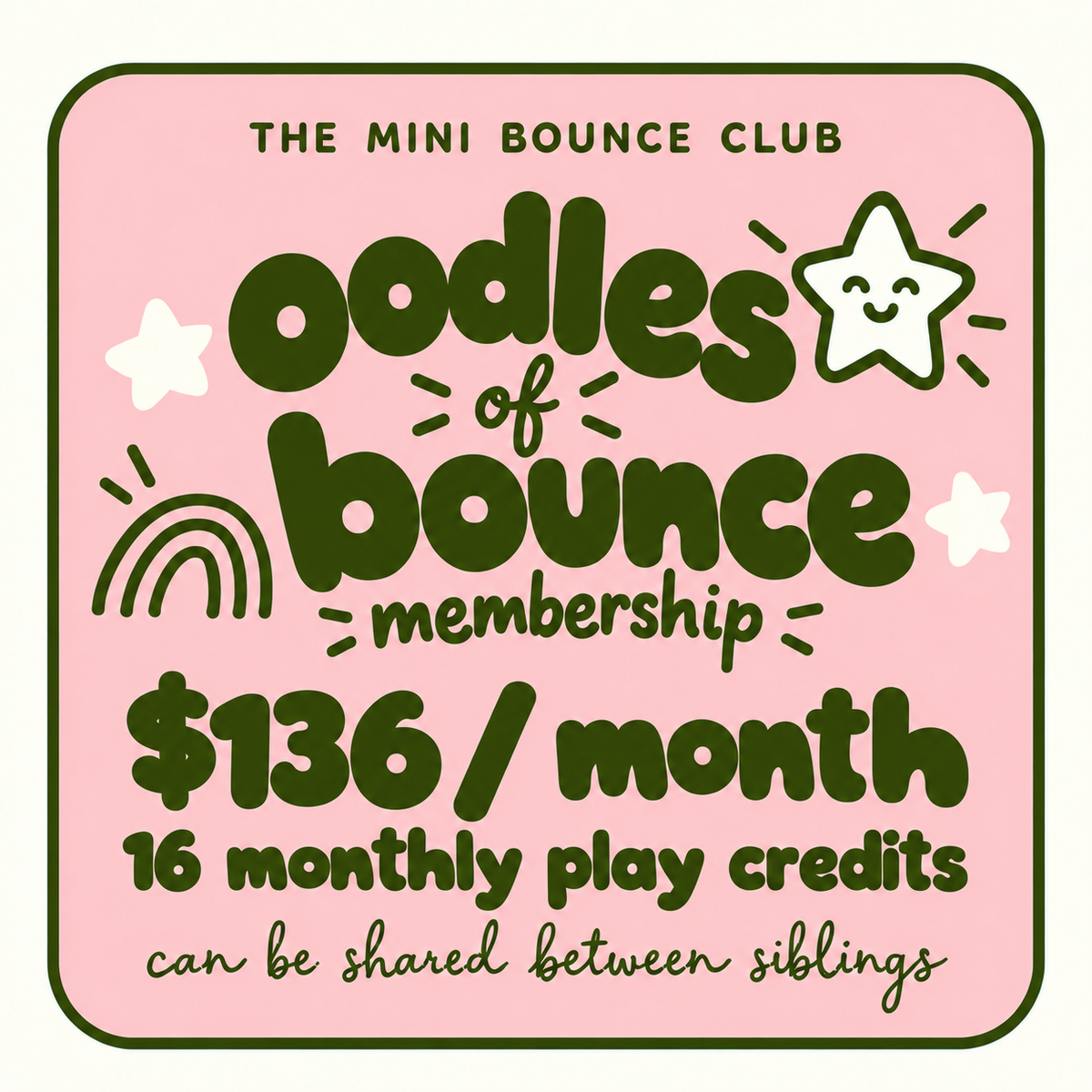 OODLES OF BOUNCE MEMBERSHIP