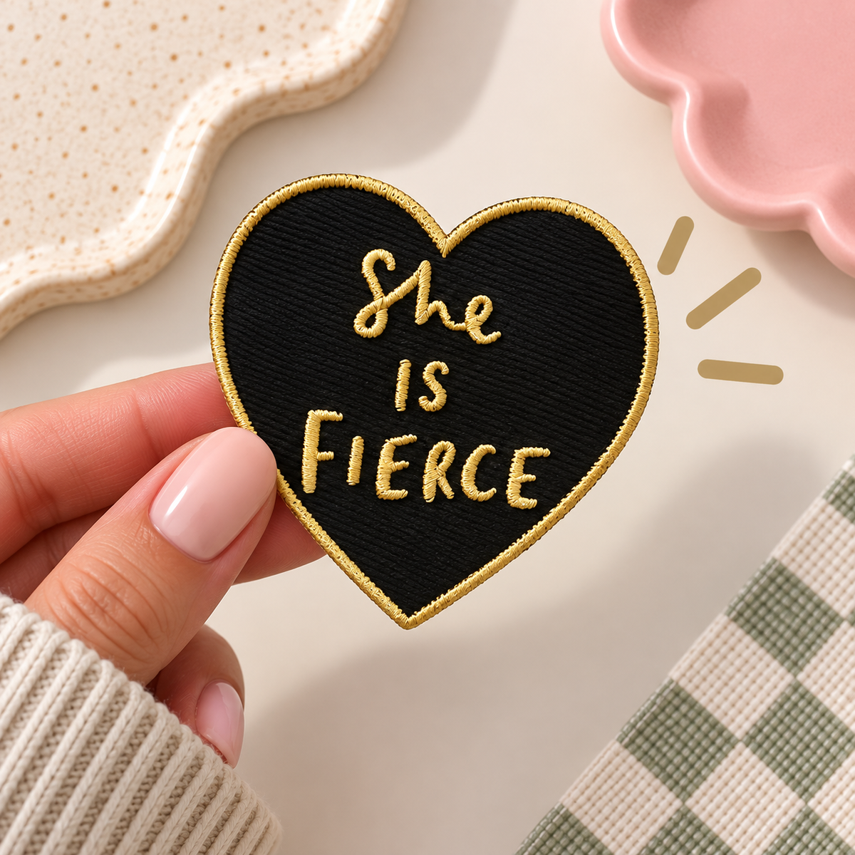 Embroidery Badge - She Is Fierce