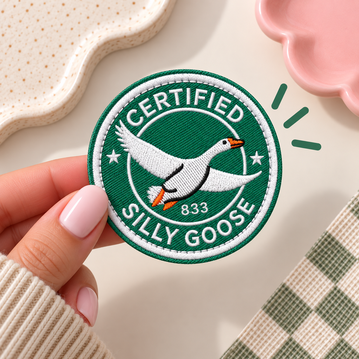 Embroidery Badge - Silly Goose