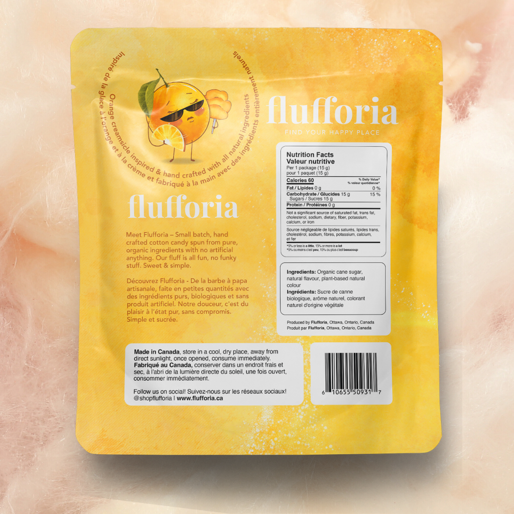 FLUFFORIA: Orangetta Organic Cotton Candy