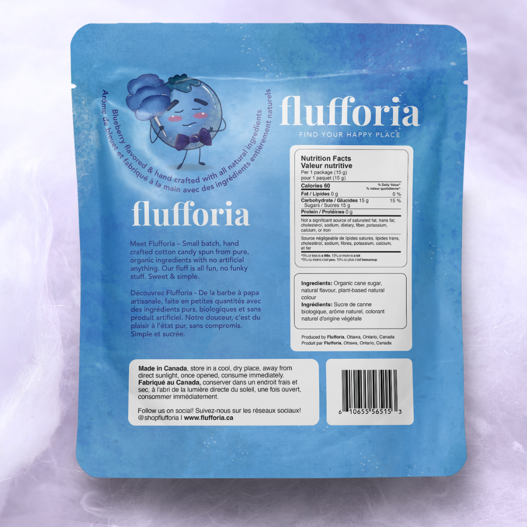 FLUFFORIA: Bluebeary Organic Cotton Candy