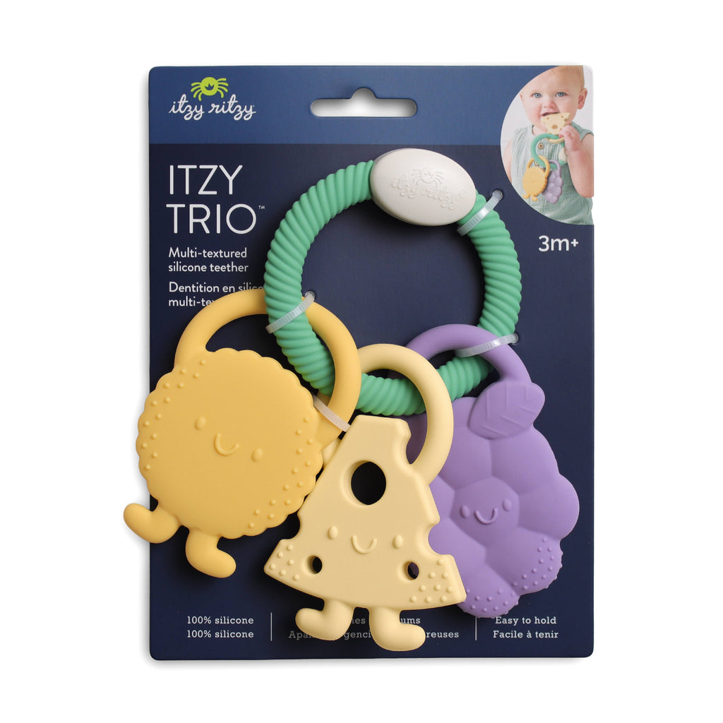 Itzy Trio™ Multi-textured Silicone Teether Charcuterie