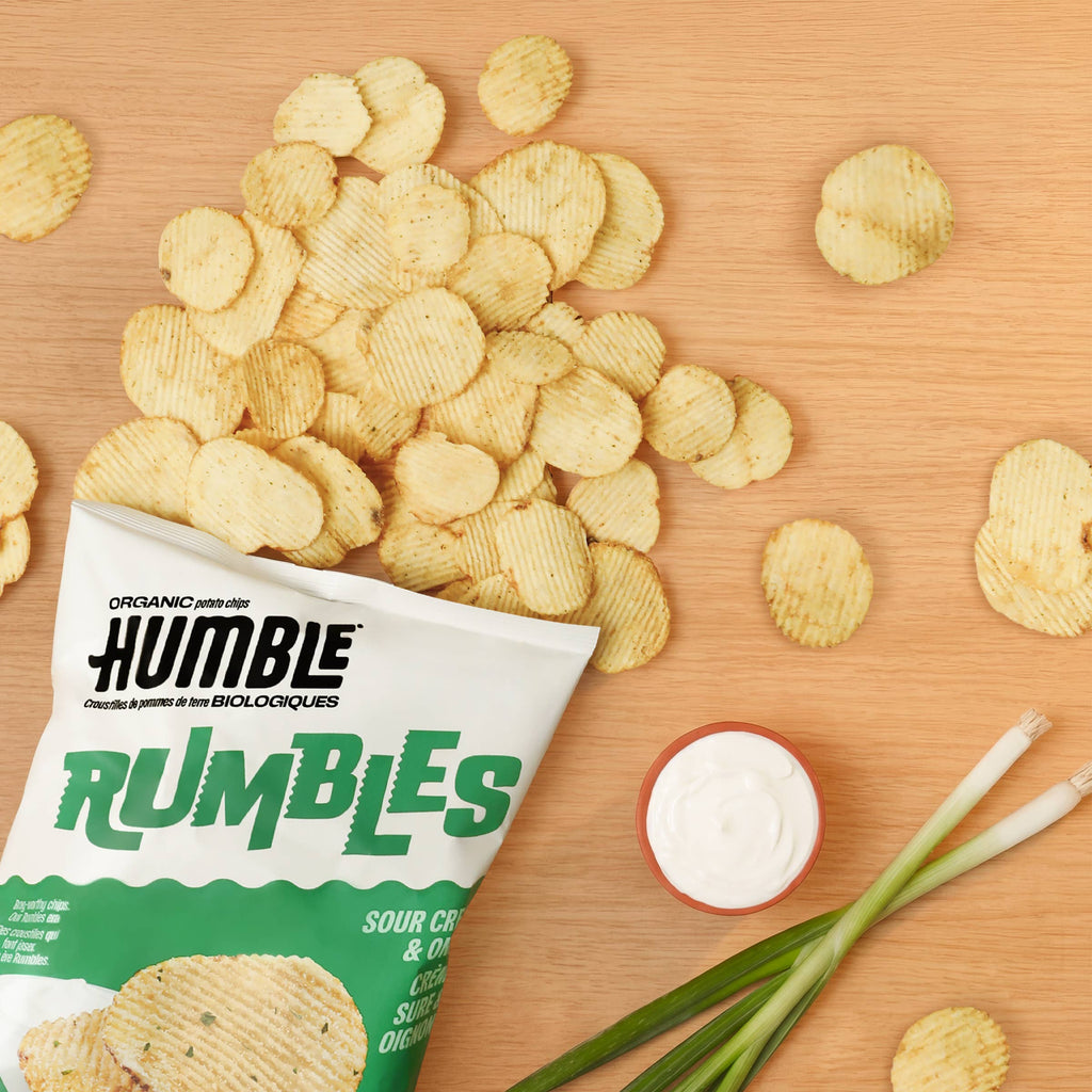 Rumbles Sour Cream & Onion Organic Potato Chips