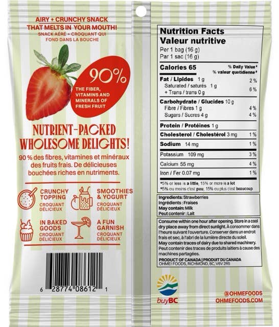 OHME! Crispy Strawberries