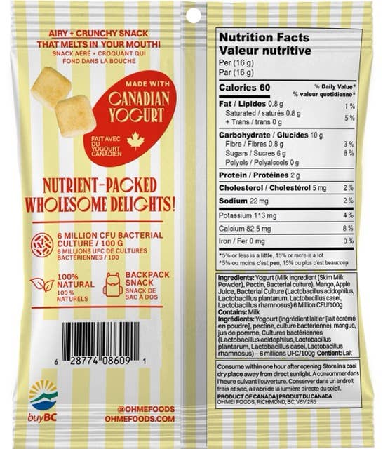 OHME! Mango Yogurt Crunch
