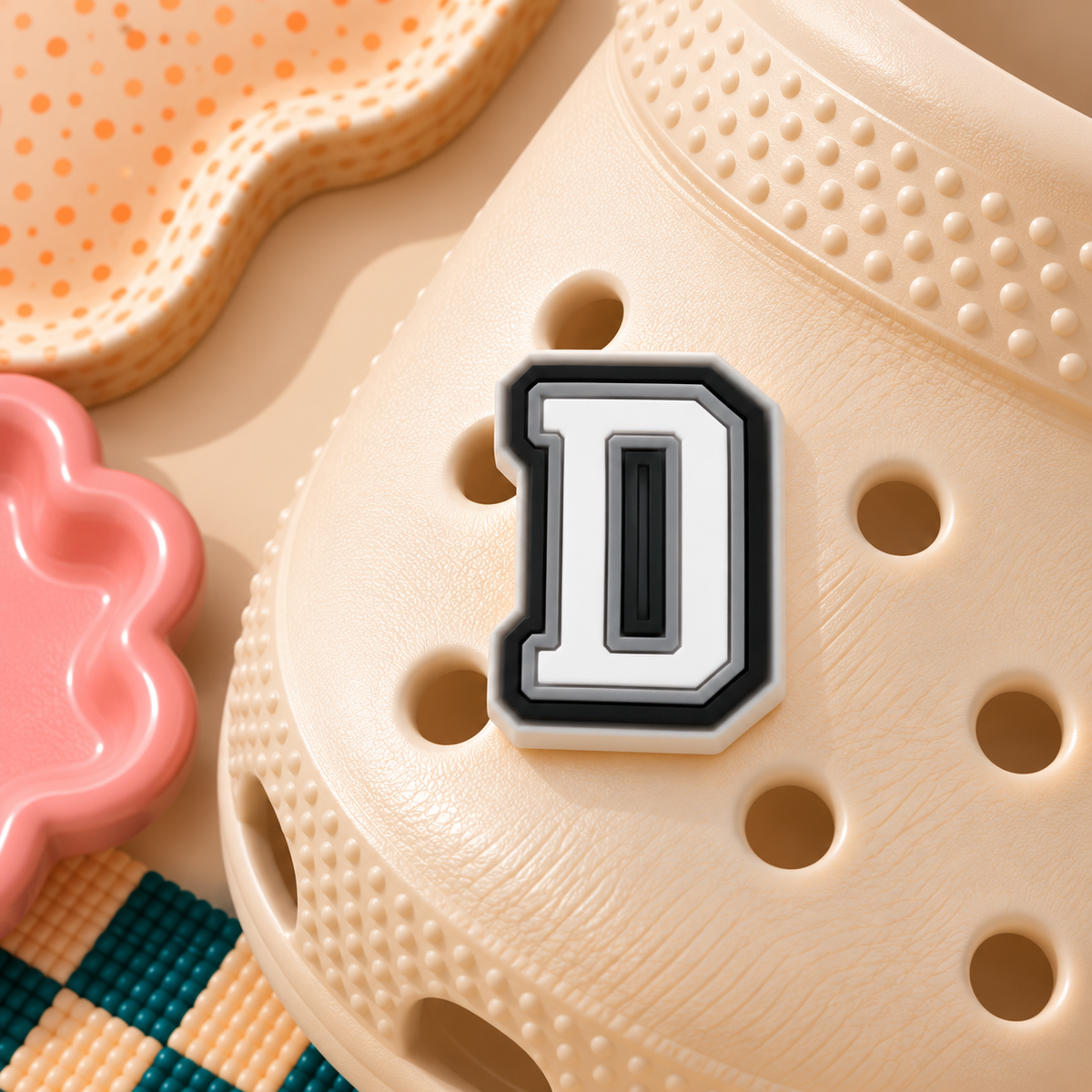 CROC Charm - Varsity Letter D
