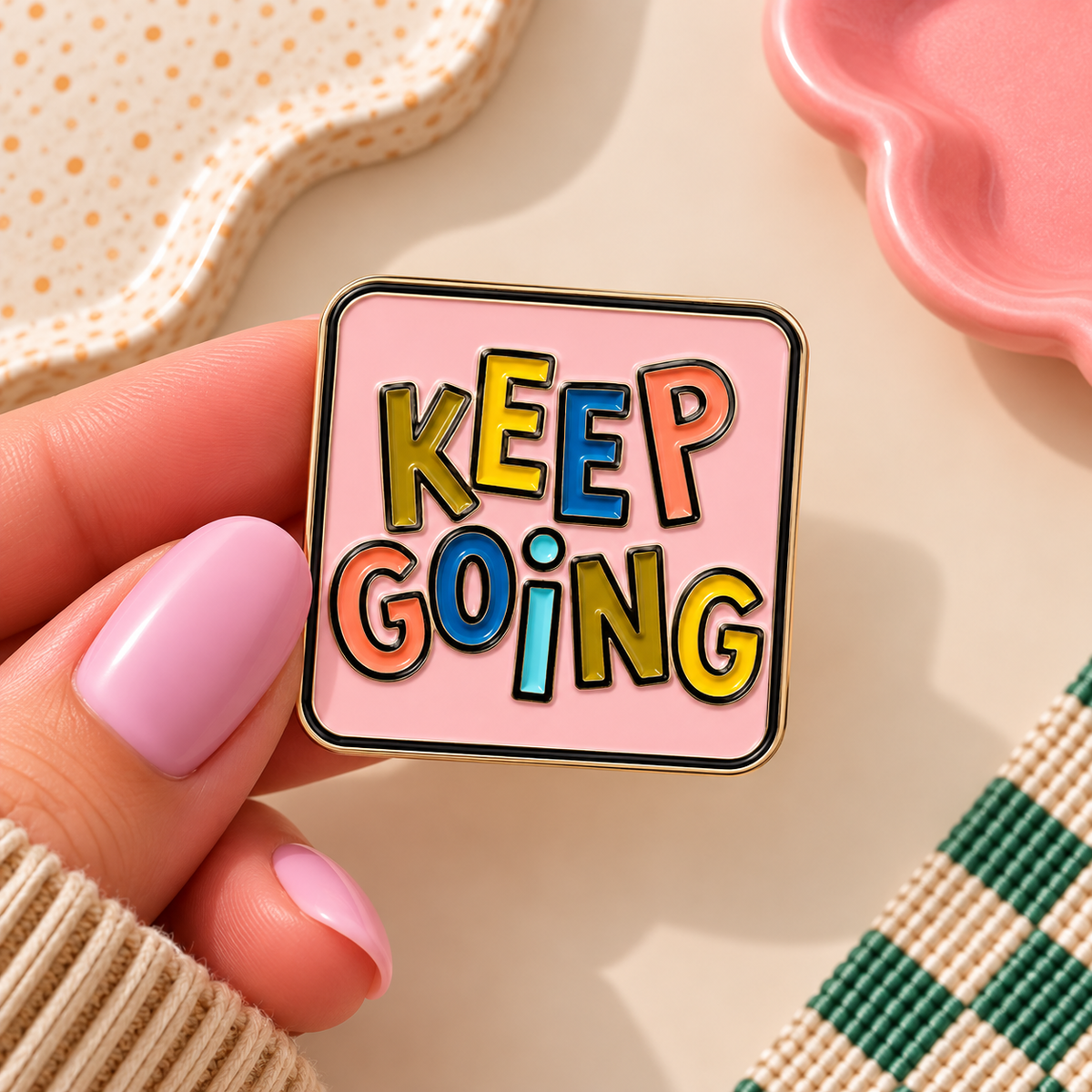 Enamel Pin - Keep Going