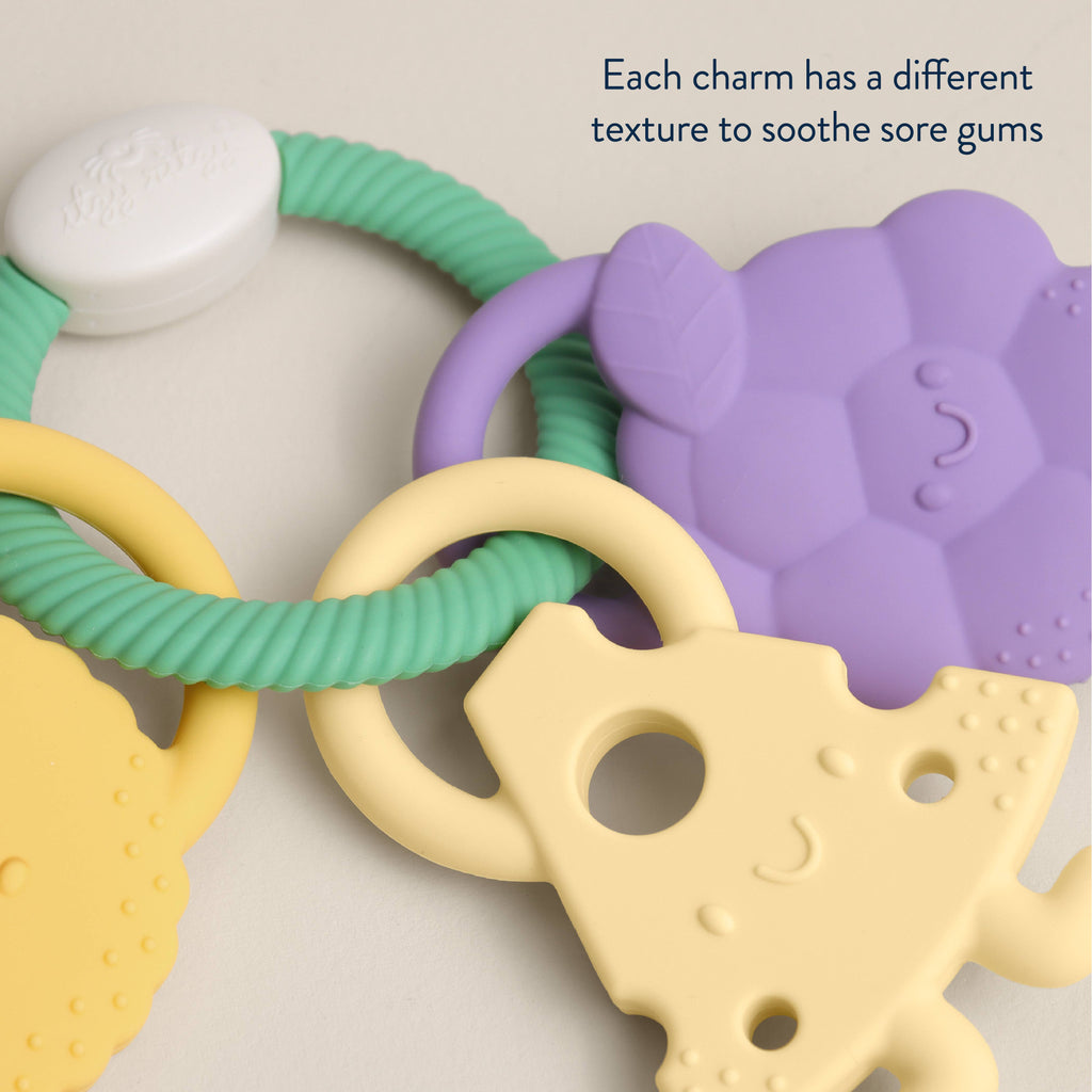 Itzy Trio™ Multi-textured Silicone Teether Charcuterie