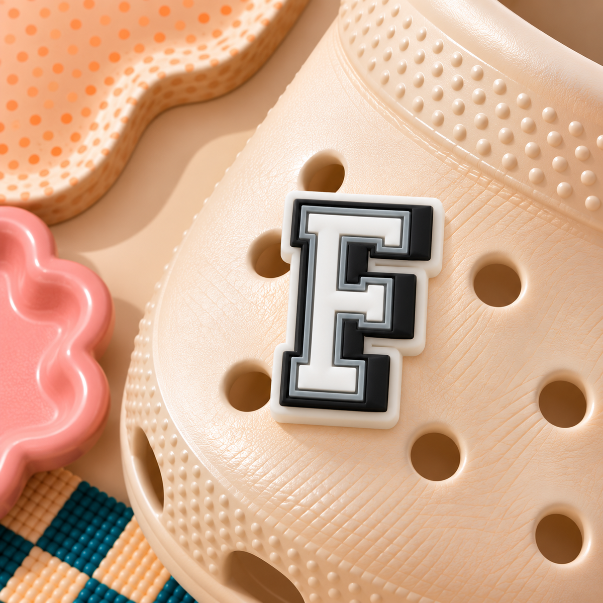 CROC Charm - Varsity Letter F
