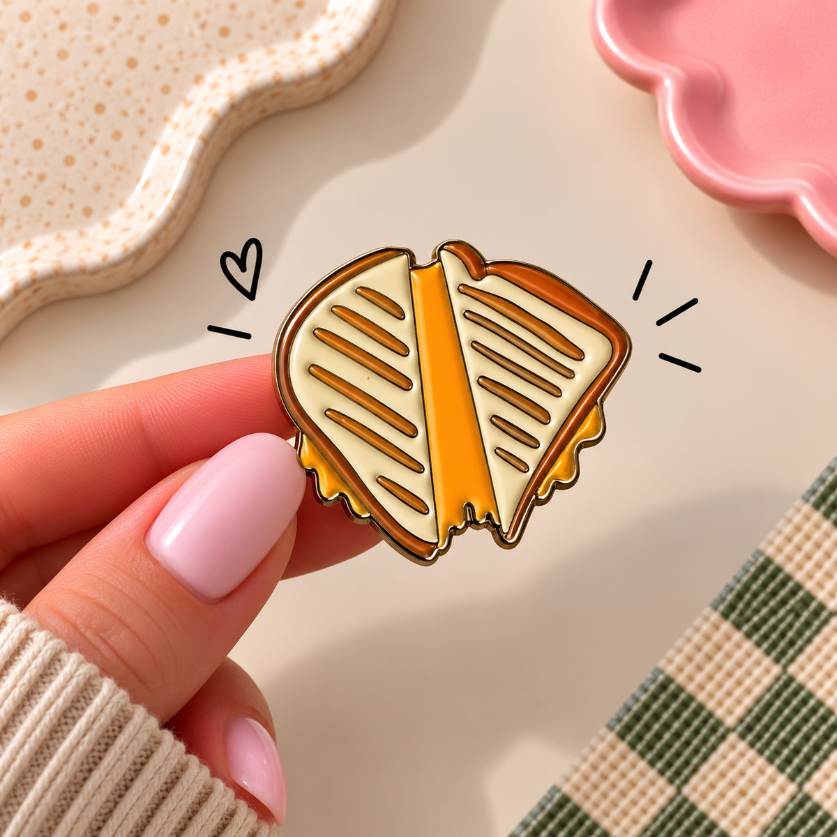 Enamel Pin - Grilled Cheese