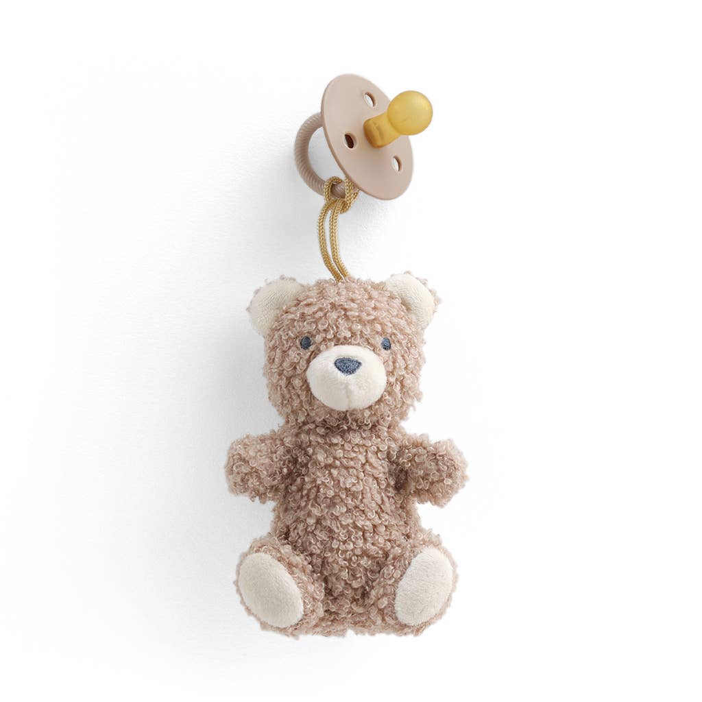 Bitzy Pal Natural Rubber Pacifier & Plush: Bear