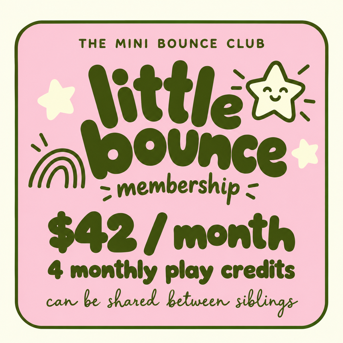 LITTLE BOUNCE MEMBERSHIP