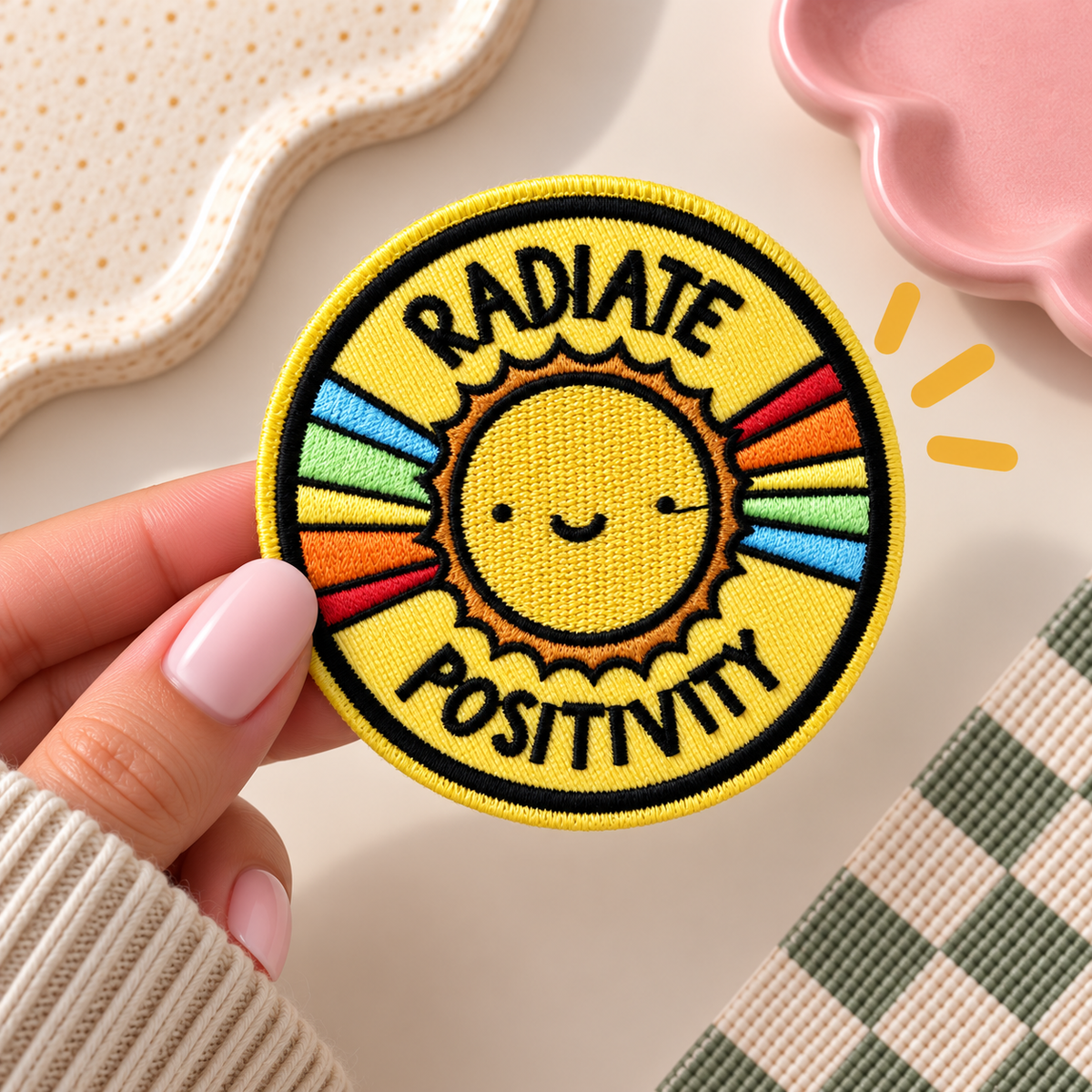 Embroidery Badge - Radiate Positivity