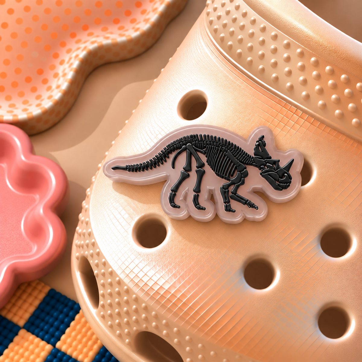 CROC Charm - Glow in the dark - Monoclonius (black)