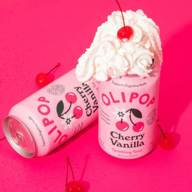 OLIPOP: Cherry Vanilla Sparkling Tonic