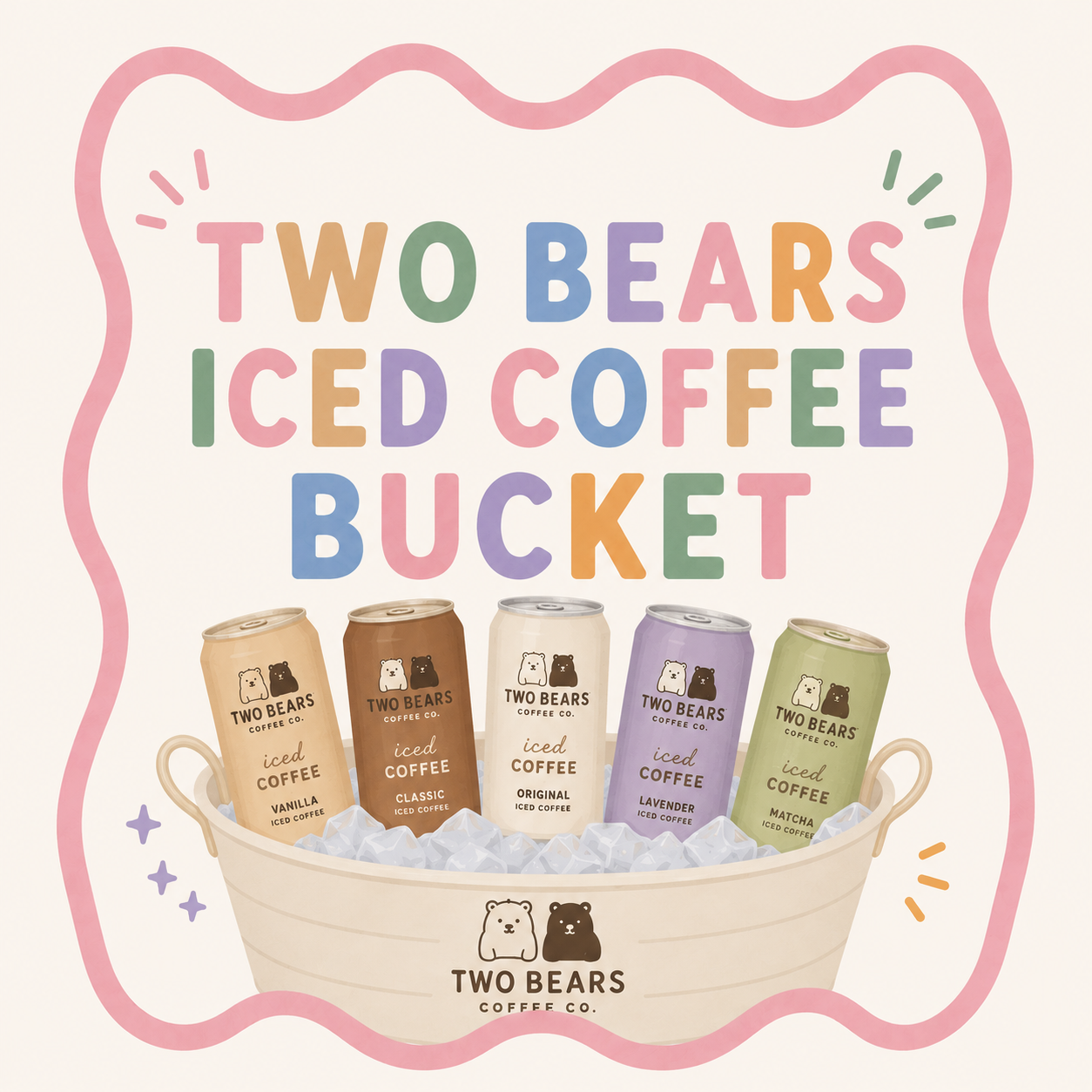 Two Bears Iced Coffee Bucket