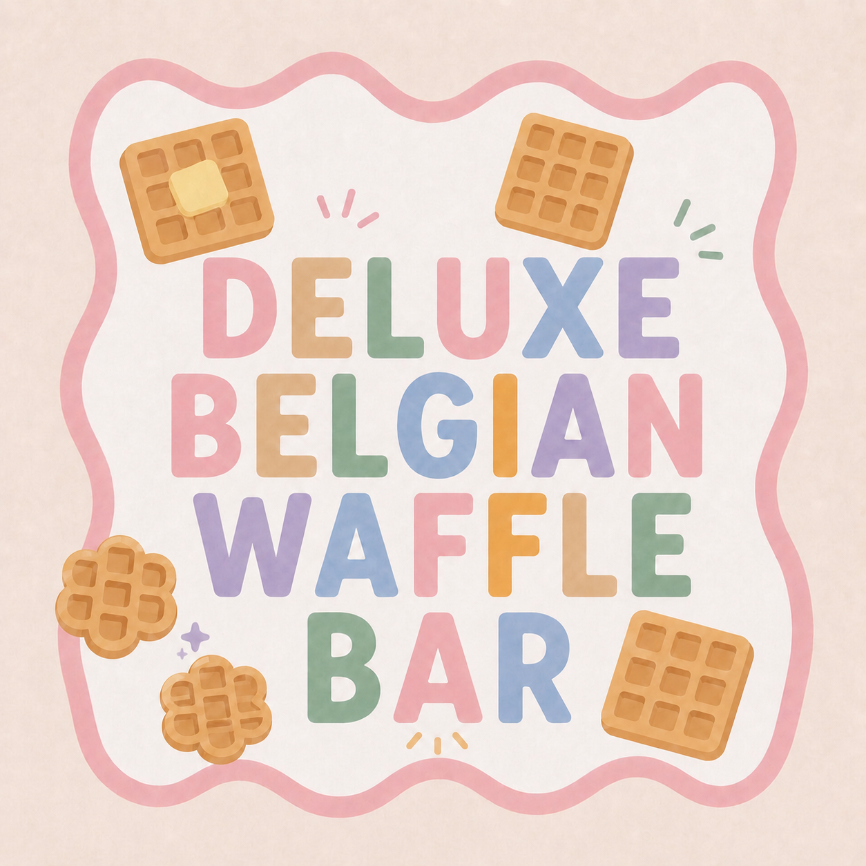 Deluxe Belgian Waffle Bar