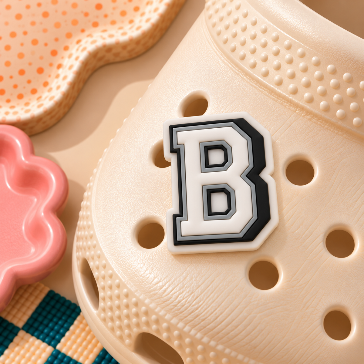 CROC Charm - Varsity Letter B