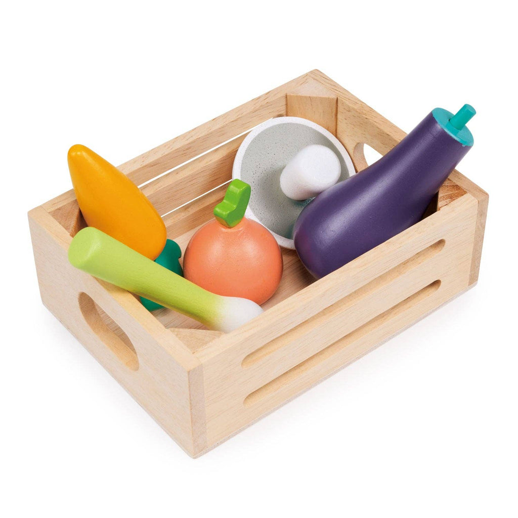Wooden Veggie Market Crate