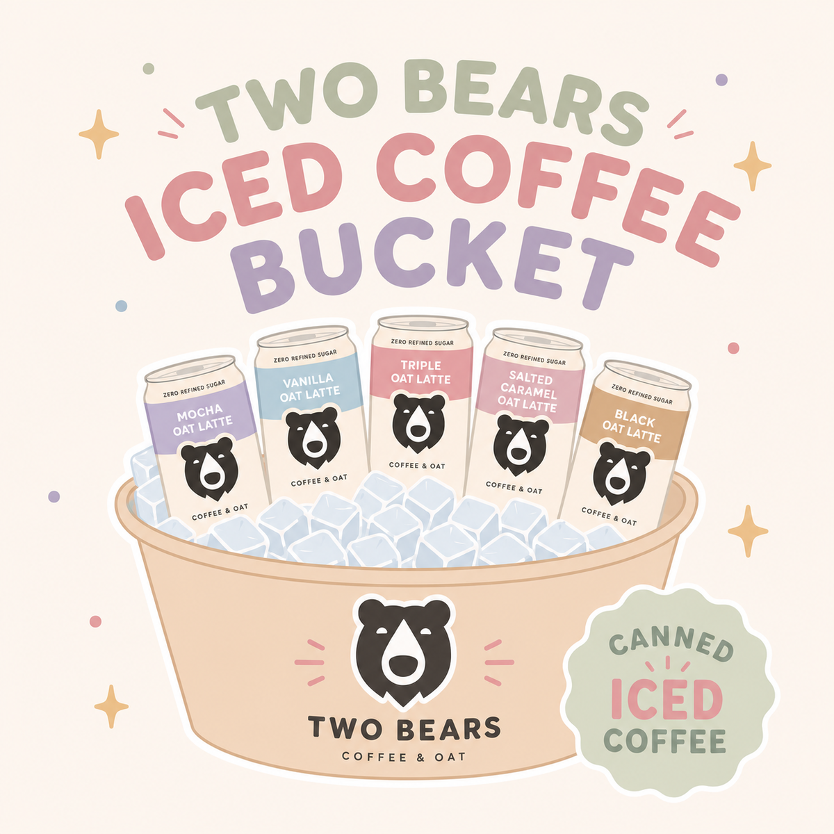 Two Bears Iced Coffee Bucket