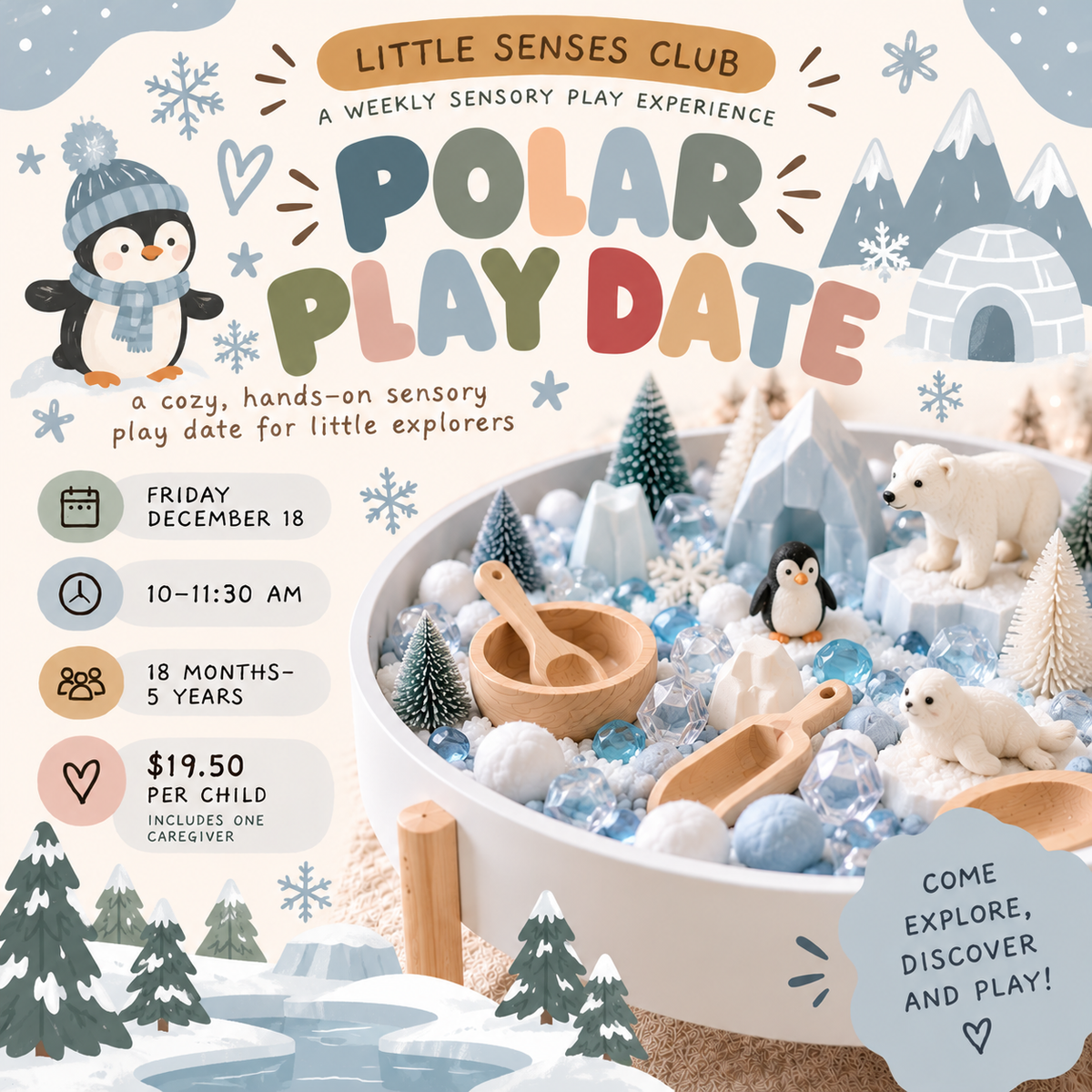 LITTLE SENSES CLUB: POLAR PLAY DATE