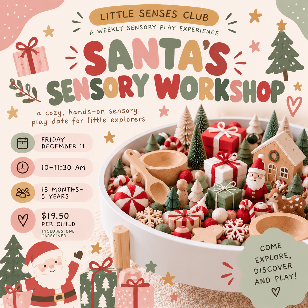 LITTLE SENSES CLUB: SANTA'S SENSORY WORKSHOP