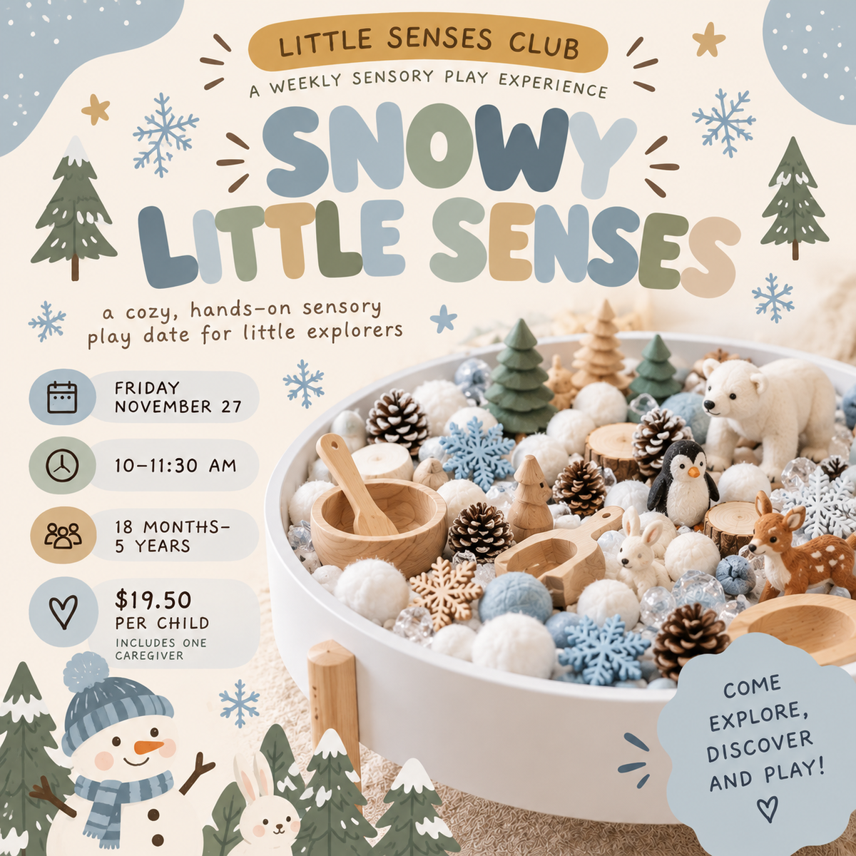 LITTLE SENSES CLUB: SNOWY LITTLE SENSES