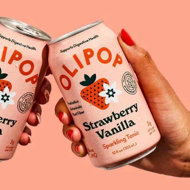 OLIPOP: Strawberry Vanilla Sparkling Tonic