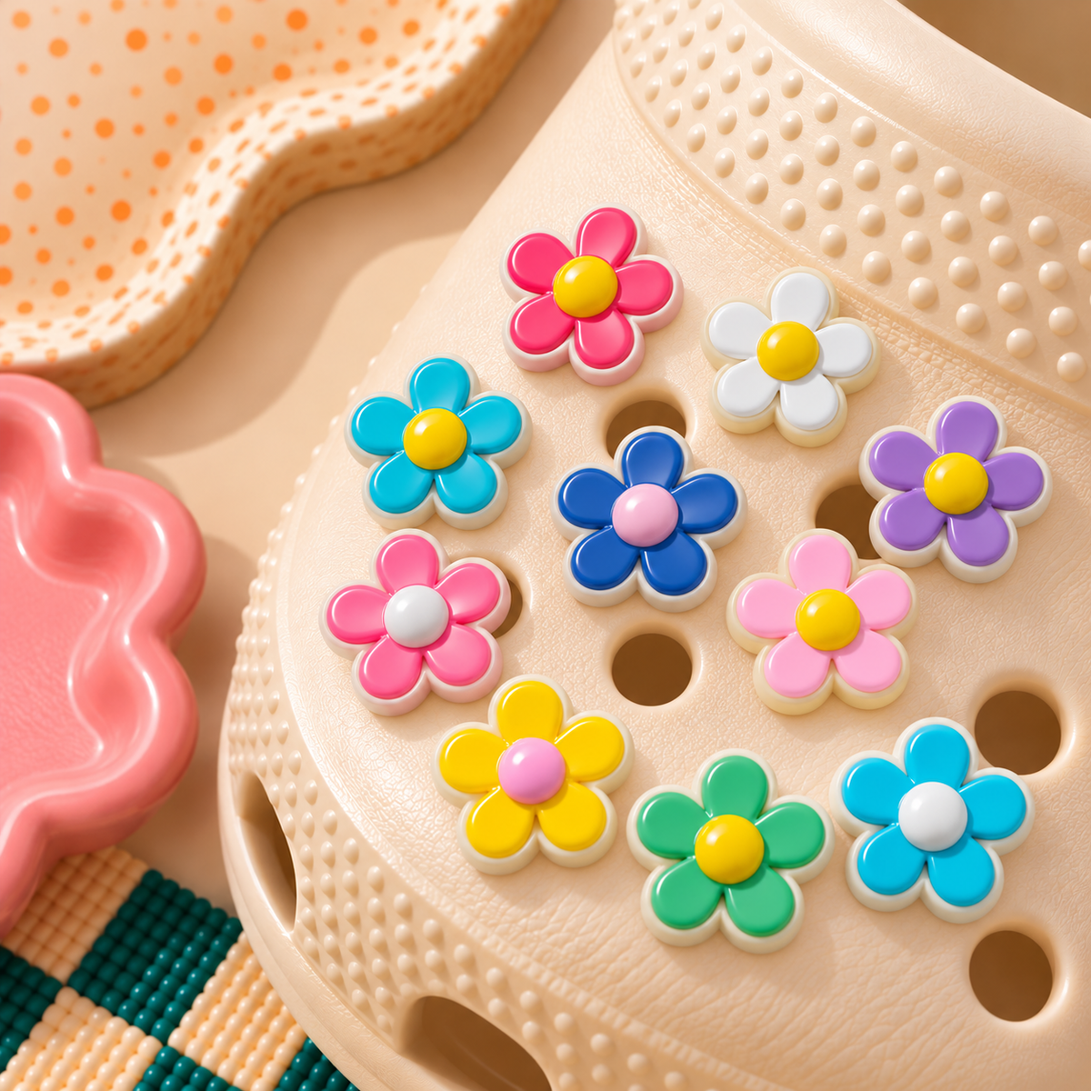 CROC Charm - Daisy *Random Colour*