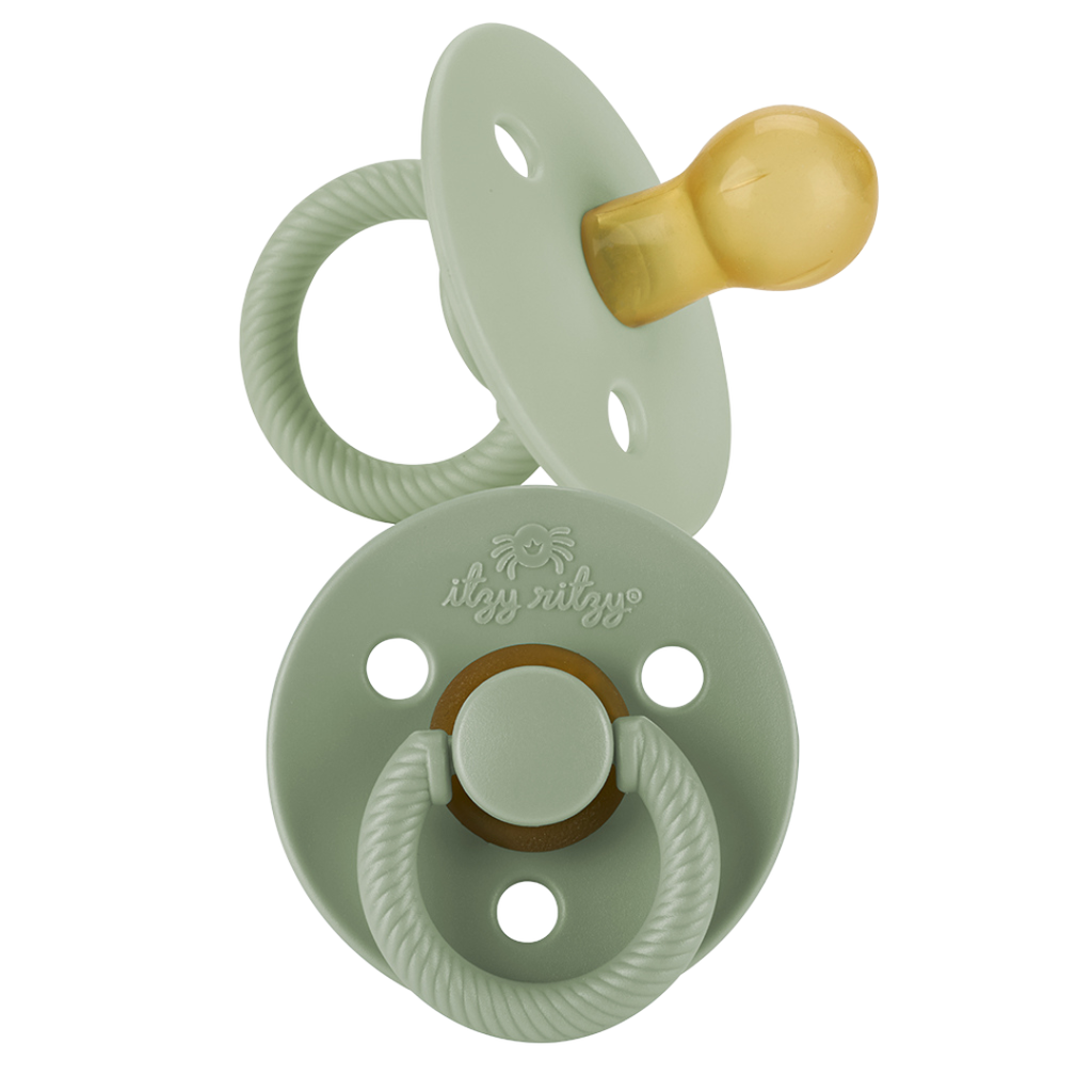 Itzy Soother™ Natural Rubber Paci Sets: Succulent + Agave 0-6M