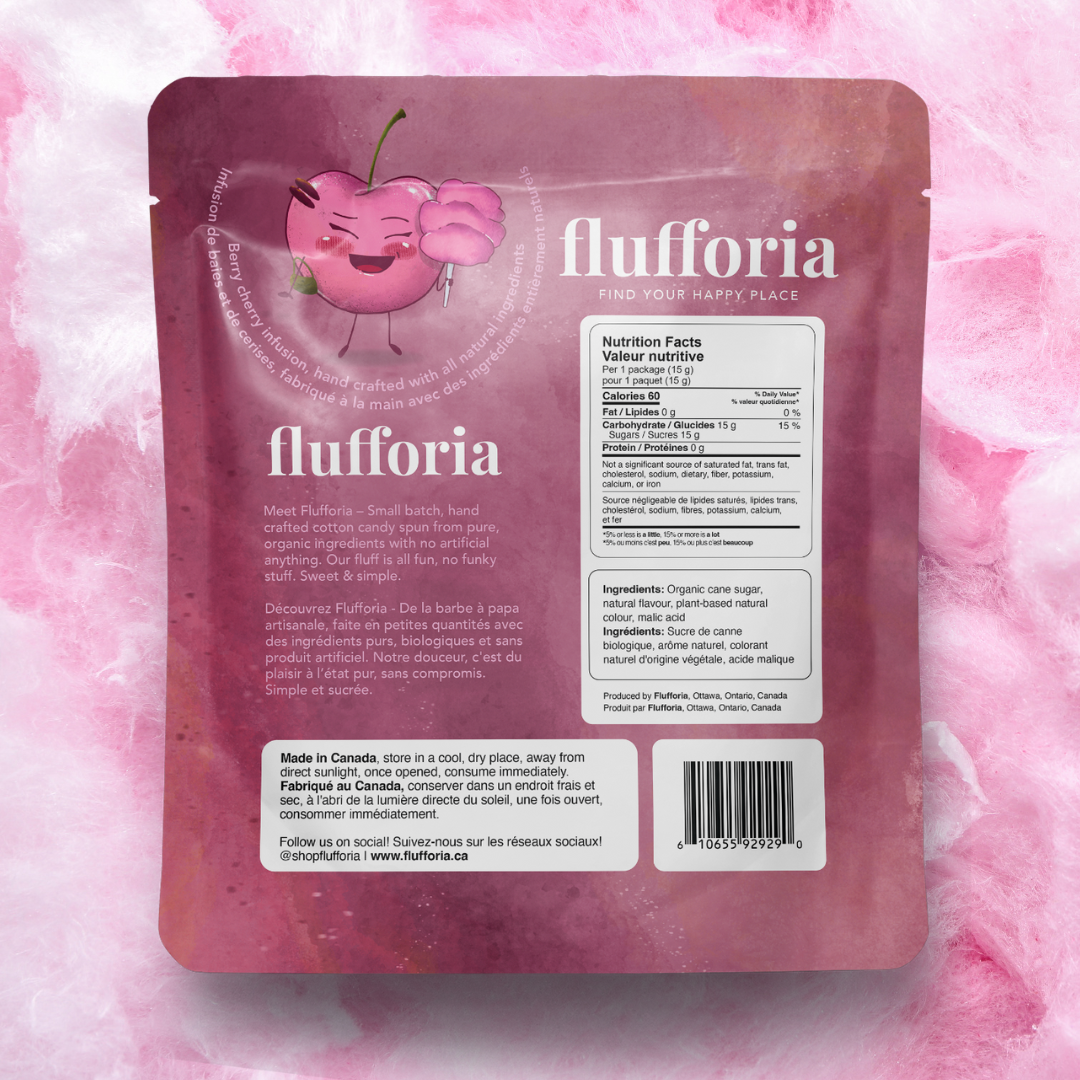 FLUFFORIA: Cherryanne Organic Cotton Candy