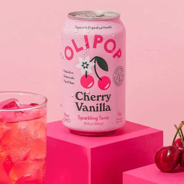 OLIPOP: Cherry Vanilla Sparkling Tonic