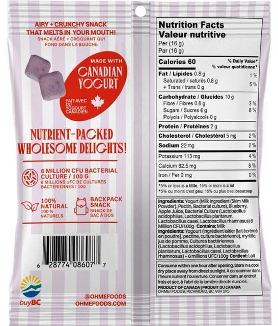OHME! Blueberry Yogurt Crunch