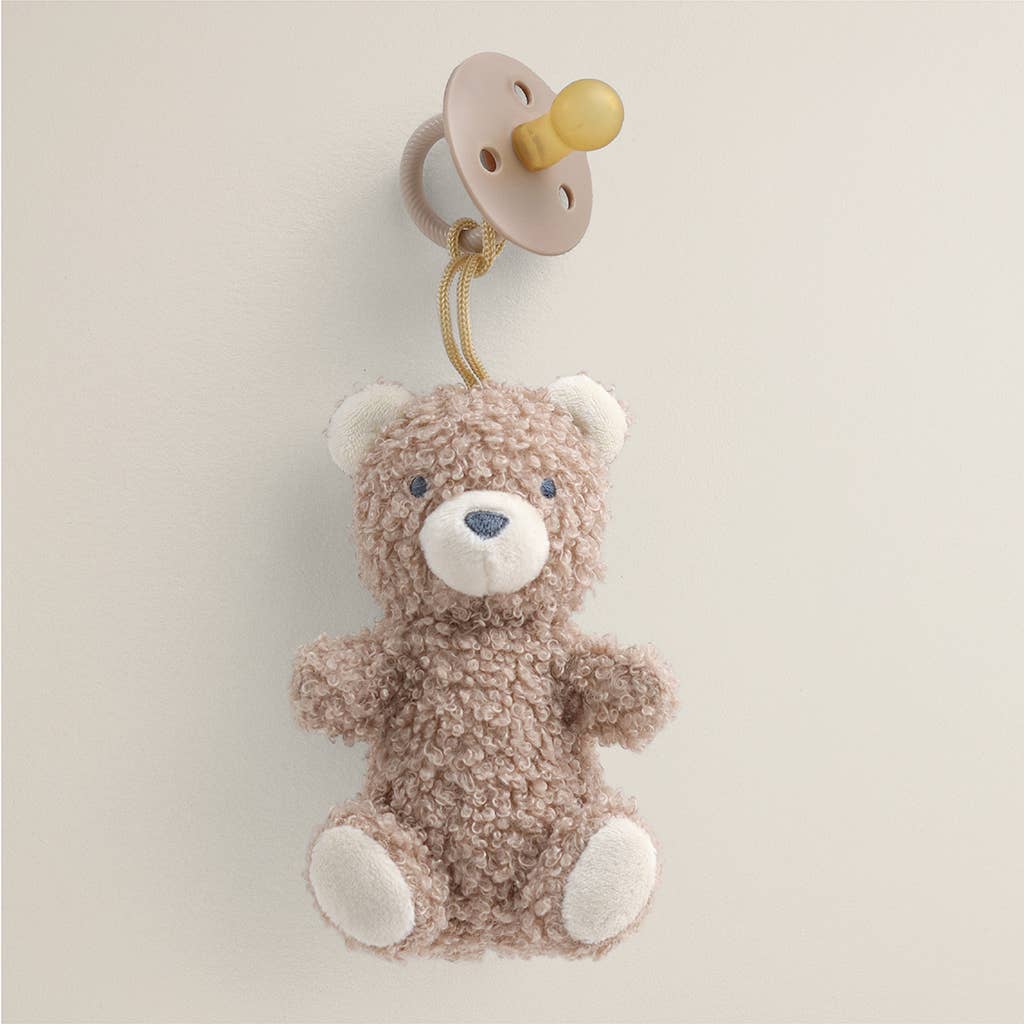 Bitzy Pal Natural Rubber Pacifier & Plush: Bear