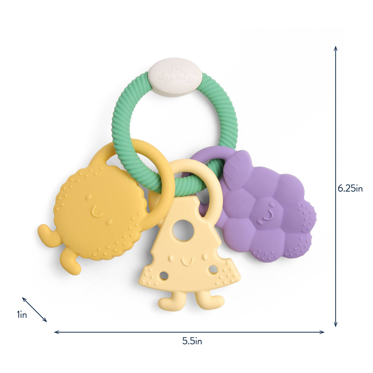 Itzy Trio™ Multi-textured Silicone Teether Charcuterie