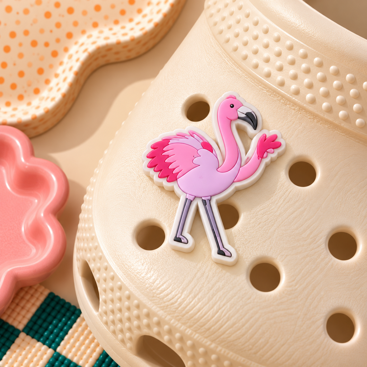 CROC Charm - Dancing Flamingo