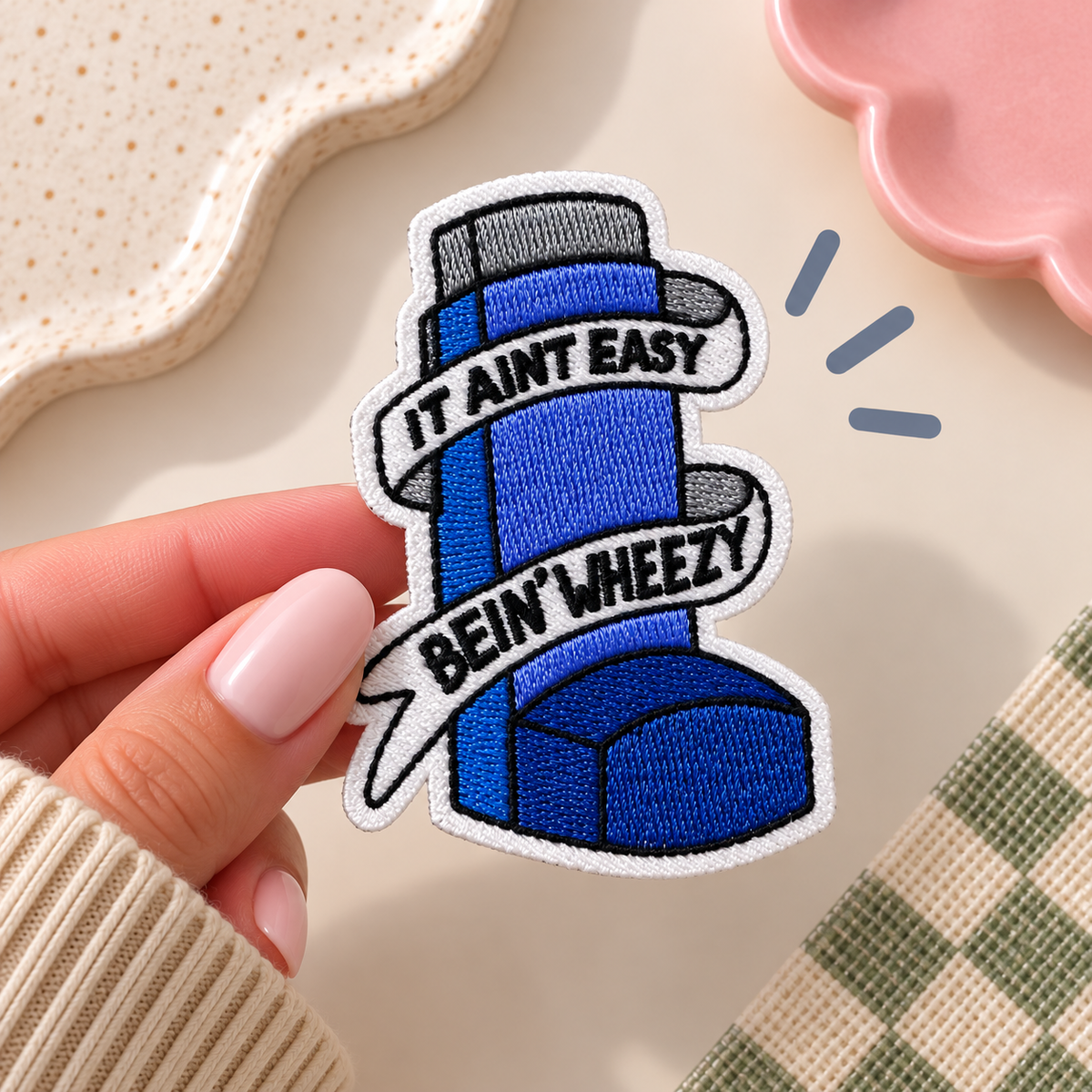 Embroidery Badge - Aint Easy Bein Wheezy