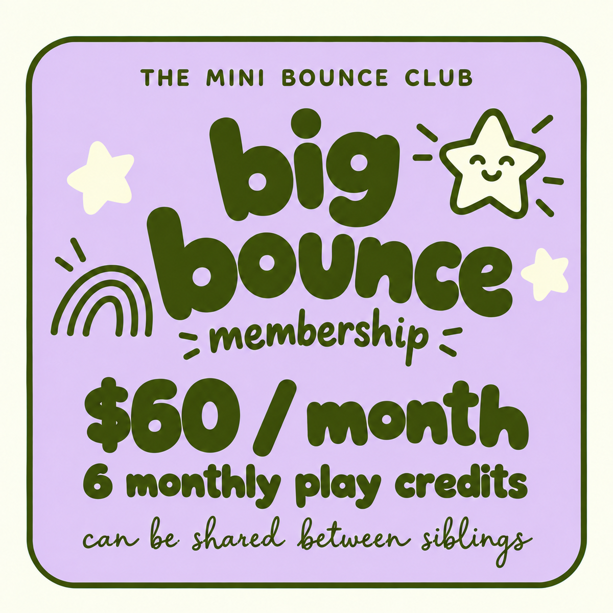 BIG BOUNCE MEMBERSHIP