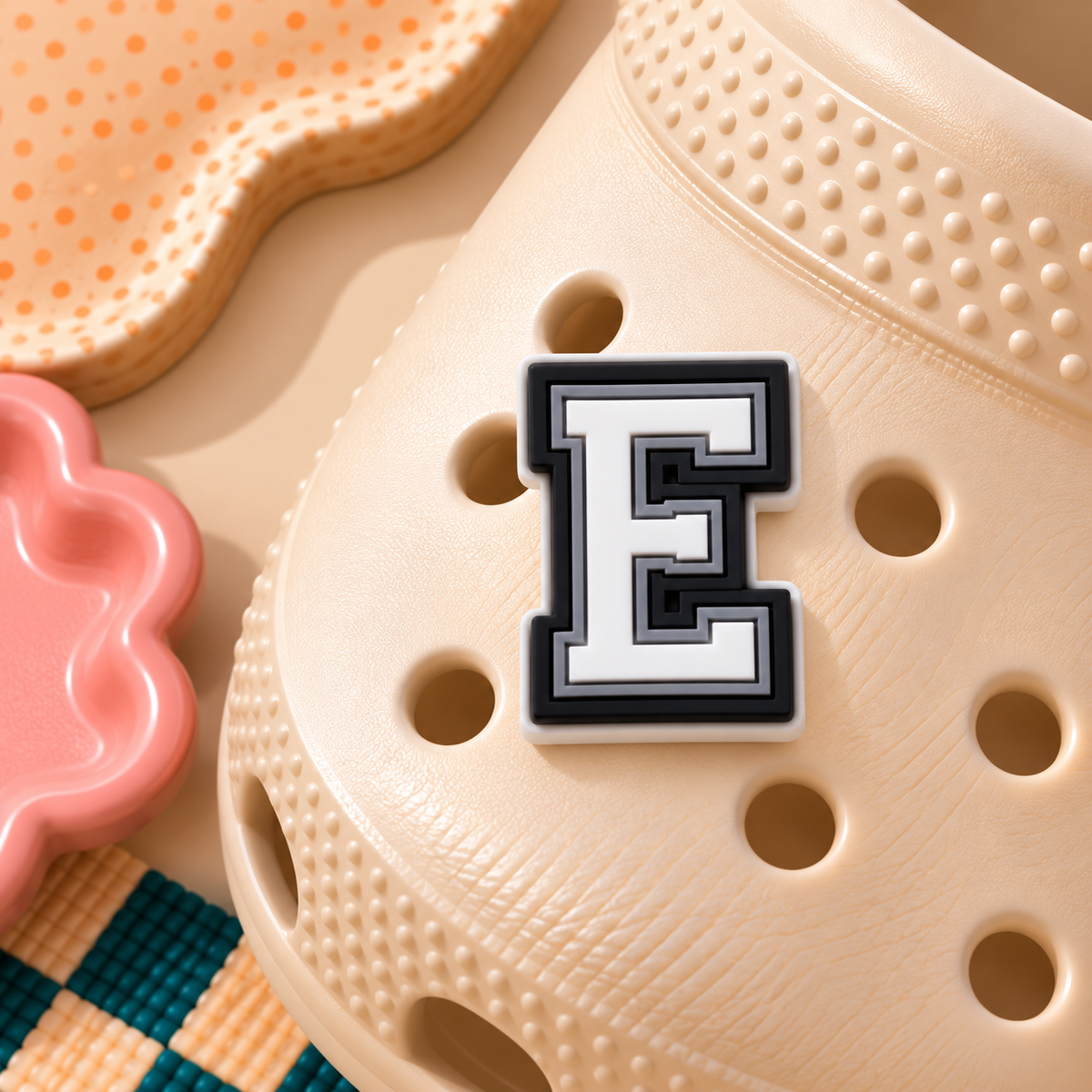 CROC Charm - Varsity Letter E