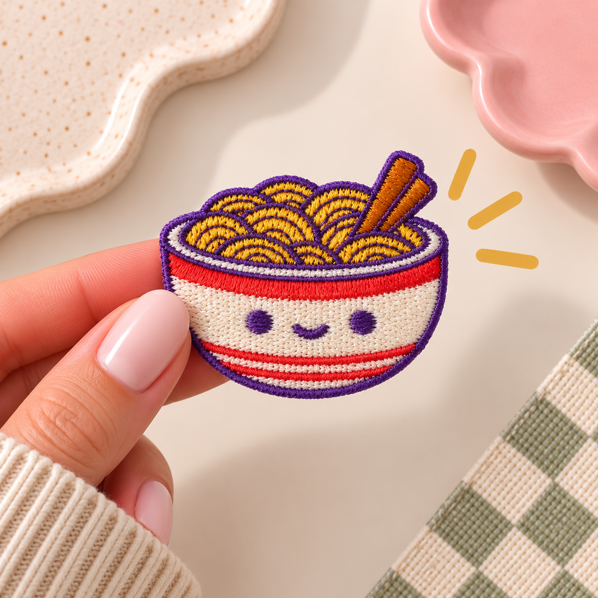 Embroidery Badge - Happy Ramen