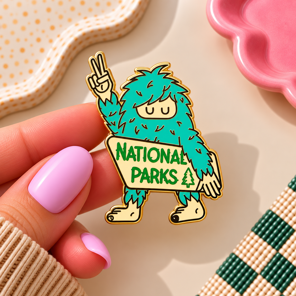 Enamel Pin - National Park Yeti