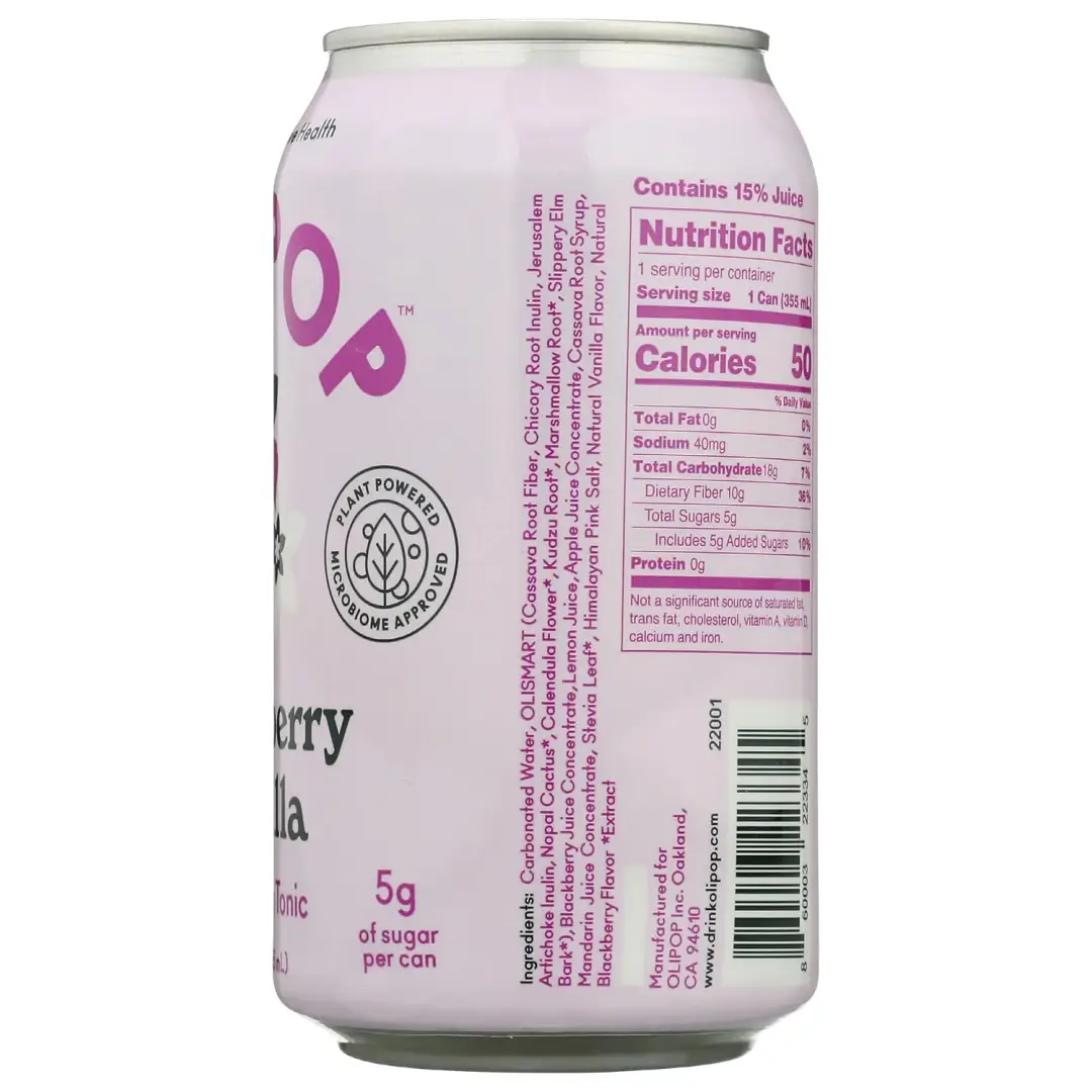 OLIPOP: Blackberry Vanilla Sparkling Tonic