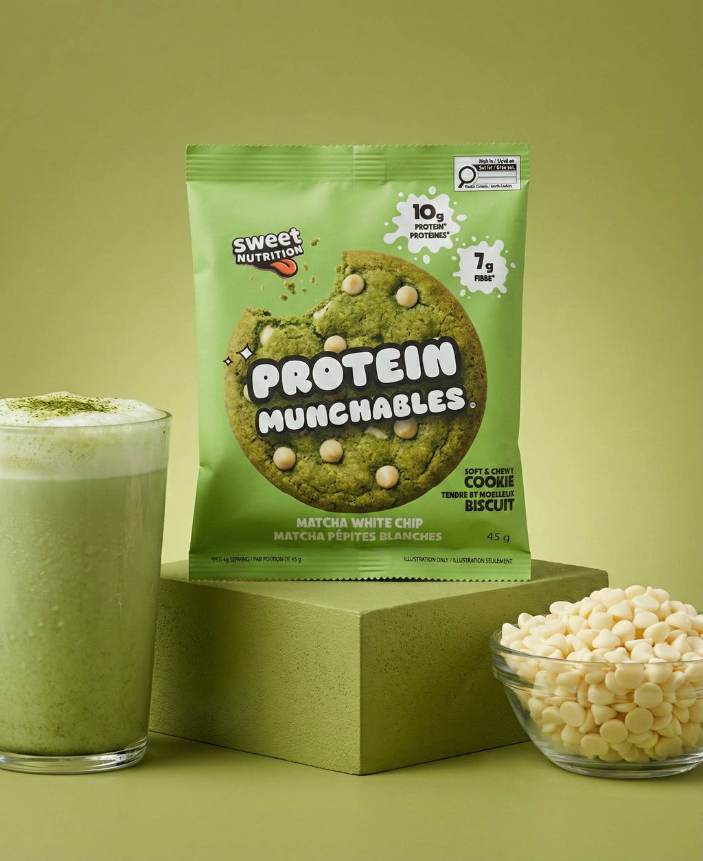 Protein Munchables - Matcha White Chip Cookie